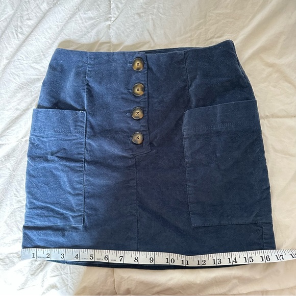 BDG Urban Outfitters Navy Button Up Skirt - Picture 4 of 7